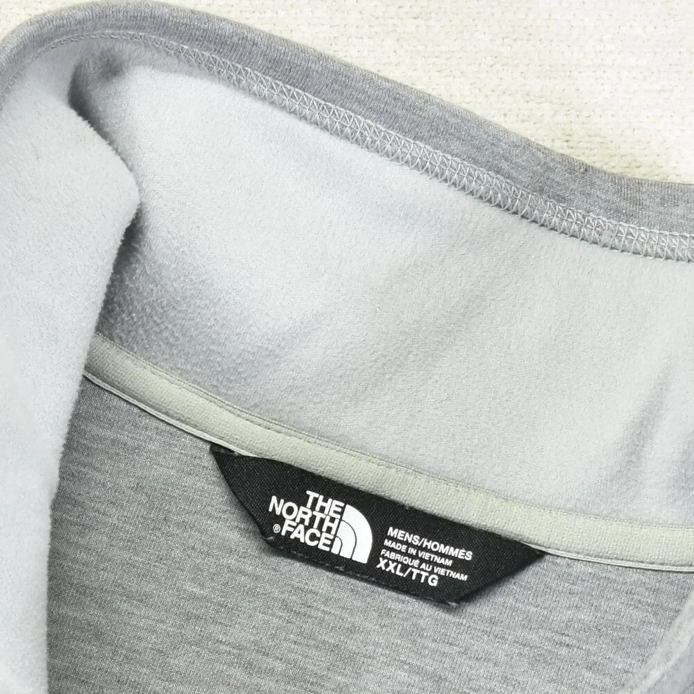 The North Face Mens Haldee Full Zip Fleece Jacket Gray Heather Size XXL